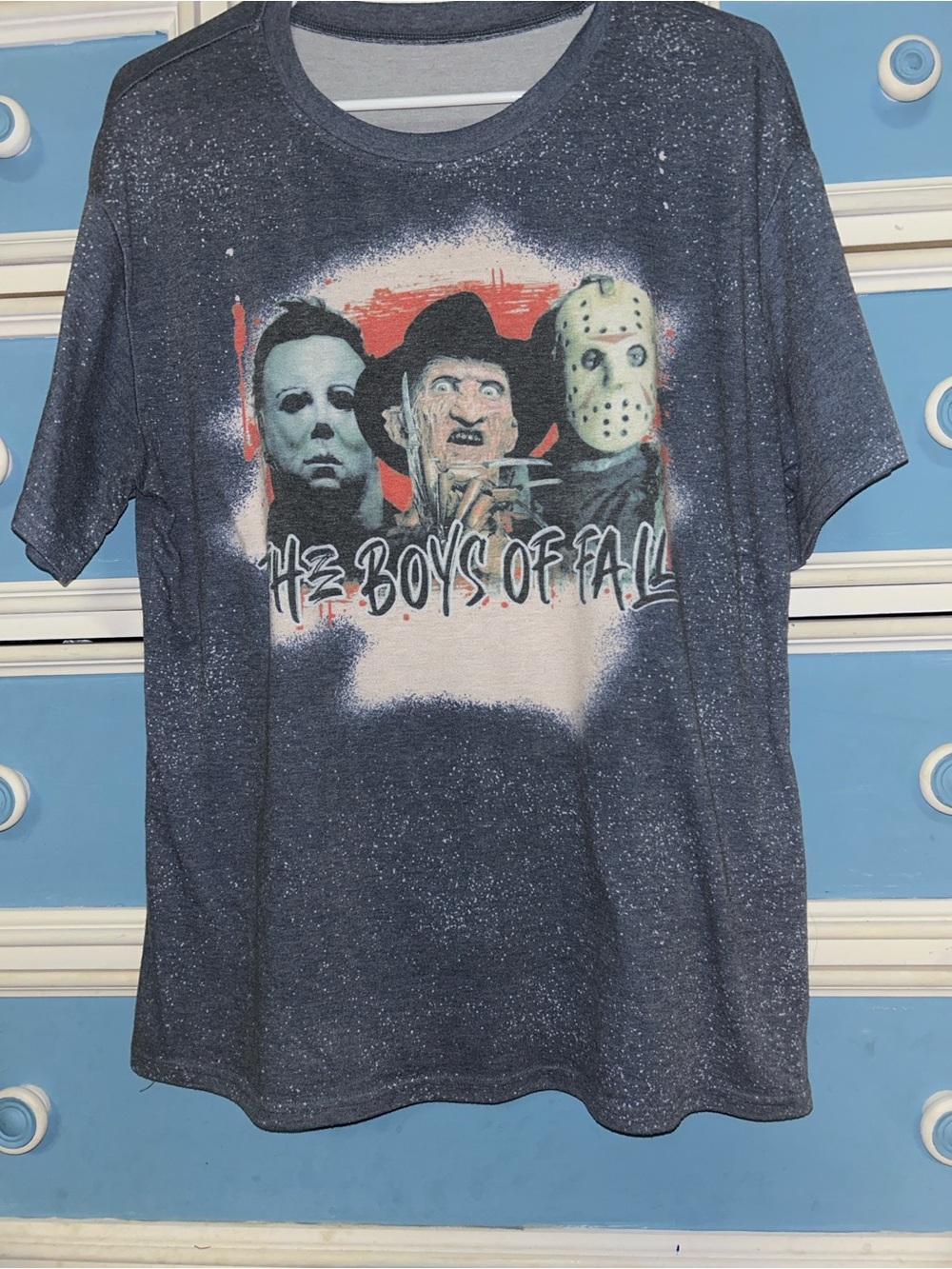 The Boys of Fall Short-Sleeve Graphic Tee - Dark Heather Blue